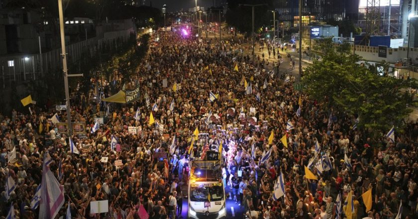 Tel Aviv’i Netanyahu’nun tüm Gazze’yi işgal etme planına karşı göster