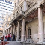 Suriye’nin başkenti Şam’daki İçişleri Bakanlığı’nın eski binasında çöküş