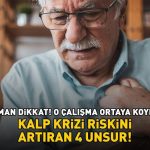 KALP RİSKİNİ ARTIRAN 4 FAKTÖR! Dikkat! O araştırma ortaya çıkardı!